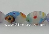 CLG537 16 inches 8*12mm rice lampwork glass beads wholesale