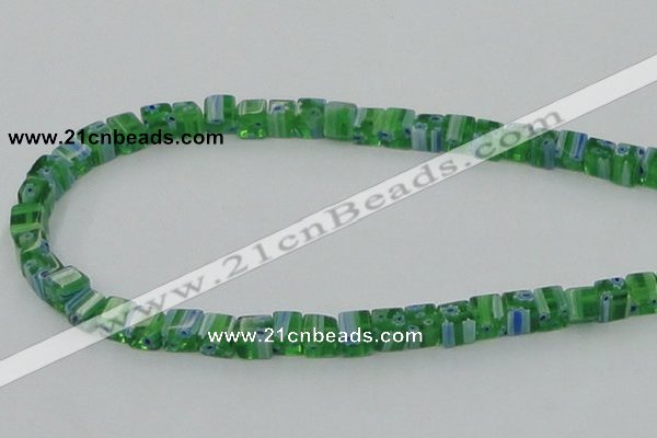 CLG561 16 inches 6*6mm cube lampwork glass beads wholesale