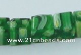 CLG565 16 inches 8*8mm cube lampwork glass beads wholesale