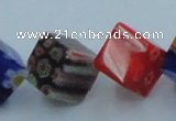 CLG570 16 inches 10*10mm cube lampwork glass beads wholesale