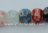 CLG571 16 inches 8*10mm rondelle lampwork glass beads wholesale