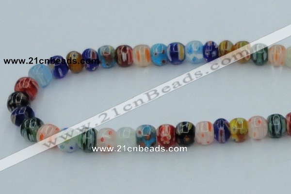 CLG571 16 inches 8*10mm rondelle lampwork glass beads wholesale