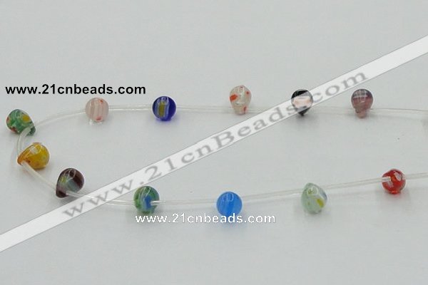 CLG573 16 inches 8*10mm teardrop lampwork glass beads wholesale