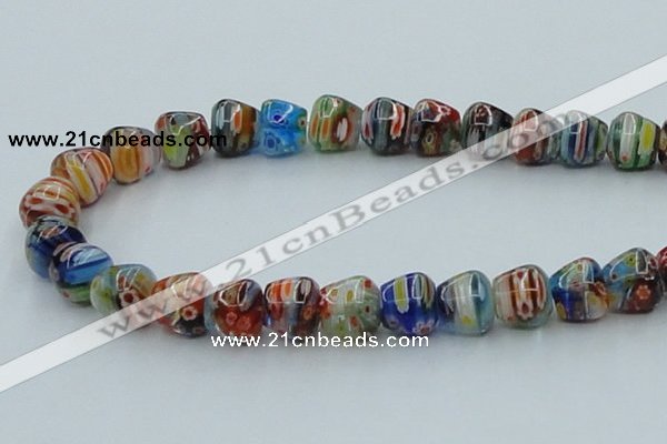 CLG574 16 inches 10*12mm apple lampwork glass beads wholesale