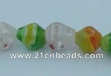 CLG577 16 inches 8*10mm rice lampwork glass beads wholesale