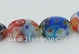 CLG589 16 inches 10*12mm oval lampwork glass beads wholesale