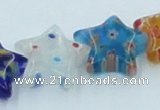 CLG592 16 inches 14*14mm star lampwork glass beads wholesale