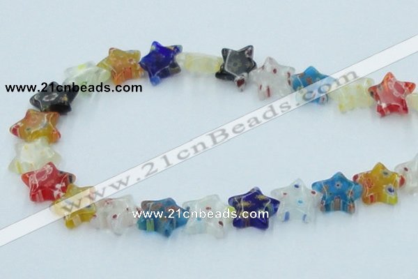 CLG592 16 inches 14*14mm star lampwork glass beads wholesale