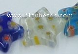 CLG593 16 inches 18*18mm star lampwork glass beads wholesale