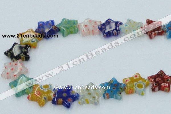 CLG593 16 inches 18*18mm star lampwork glass beads wholesale