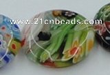 CLG597 16 inches 25mm flat round lampwork glass beads wholesale