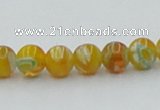 CLG601 16 inches 6mm round lampwork glass beads wholesale