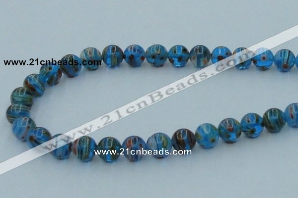 CLG605 16 inches 10mm round lampwork glass beads wholesale