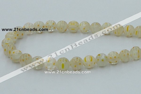 CLG606 16 inches 12mm round lampwork glass beads wholesale