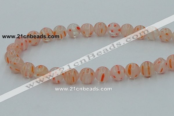 CLG607 16 inches 12mm round lampwork glass beads wholesale