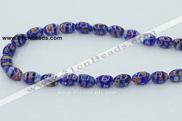 CLG613 5PCS 16 inches 7*12mm rice lampwork glass beads wholesale