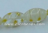 CLG614 3PCS 16 inches 10*16mm rice lampwork glass beads wholesale