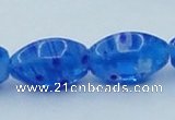 CLG616 3PCS 16 inches 10*16mm rice lampwork glass beads wholesale