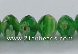 CLG62 15 inches 8*10mm faceted rondelle handmade lampwork beads