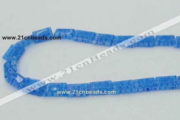 CLG620 5PCS 16 inches 10*14mm rectangle lampwork glass beads wholesale