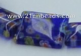 CLG622 5PCS 16 inches 13*18mm rectangle lampwork glass beads wholesale