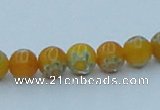 CLG623 10PCS 16 inches 6mm round lampwork glass beads wholesale