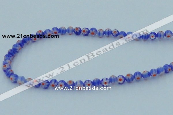 CLG625 10PCS 16 inches 6mm round lampwork glass beads wholesale