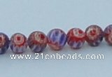 CLG628 10PCS 16 inches 6mm round lampwork glass beads wholesale