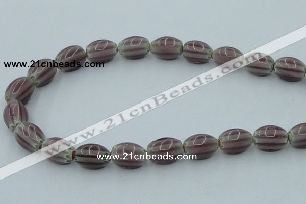 CLG632 5PCS 16 inches 10*14mm oval lampwork glass beads wholesale