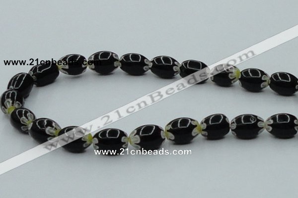 CLG634 5PCS 16 inches 10*14mm oval lampwork glass beads wholesale