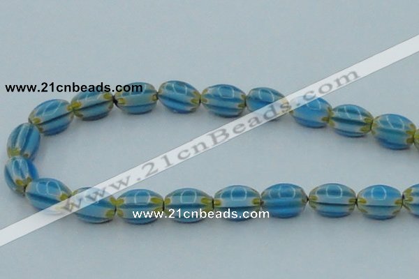 CLG635 5PCS 16 inches 10*14mm oval lampwork glass beads wholesale