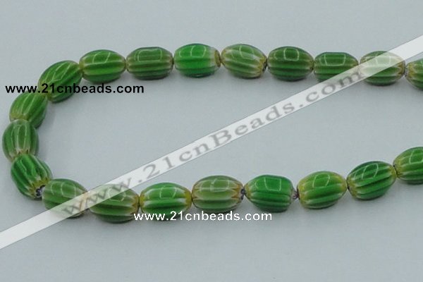 CLG638 5PCS 16 inches 10*14mm oval lampwork glass beads wholesale