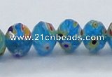 CLG65 15 inches 8*10mm faceted rondelle handmade lampwork beads