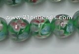 CLG753 15.5 inches 10mm round lampwork glass beads wholesale