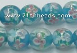 CLG755 15.5 inches 10mm round lampwork glass beads wholesale