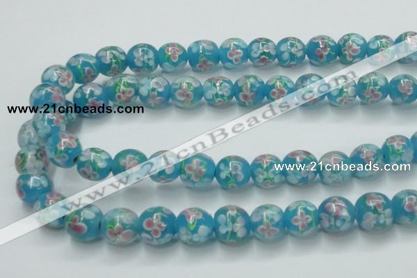 CLG755 15.5 inches 10mm round lampwork glass beads wholesale