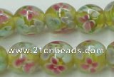 CLG756 15.5 inches 10mm round lampwork glass beads wholesale