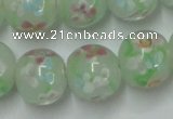 CLG760 15 inches 12mm round lampwork glass beads wholesale