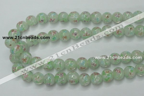 CLG760 15 inches 12mm round lampwork glass beads wholesale