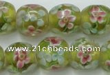 CLG761 15 inches 12mm round lampwork glass beads wholesale