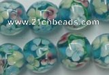 CLG763 15 inches 12mm round lampwork glass beads wholesale