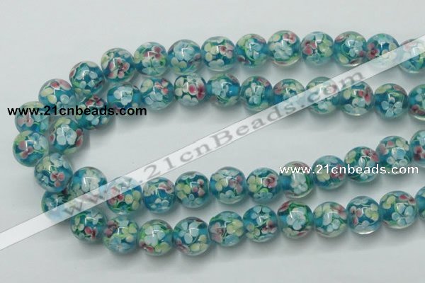 CLG763 15 inches 12mm round lampwork glass beads wholesale