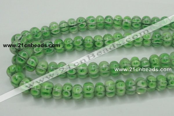 CLG774 14 inches 8*12mm rondelle lampwork glass beads wholesale