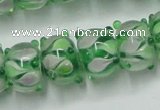 CLG778 14 inches 7*10mm rondelle lampwork glass beads wholesale