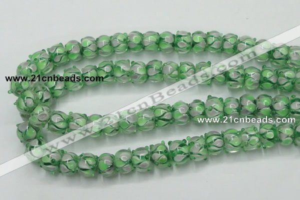 CLG778 14 inches 7*10mm rondelle lampwork glass beads wholesale