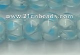 CLG780 14 inches 8*12mm rondelle lampwork glass beads wholesale