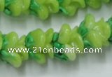 CLG789 15.5 inches 11*13mm rose lampwork glass beads wholesale