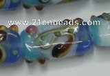 CLG805 15 inches 14*24mm rectangle lampwork glass beads wholesale