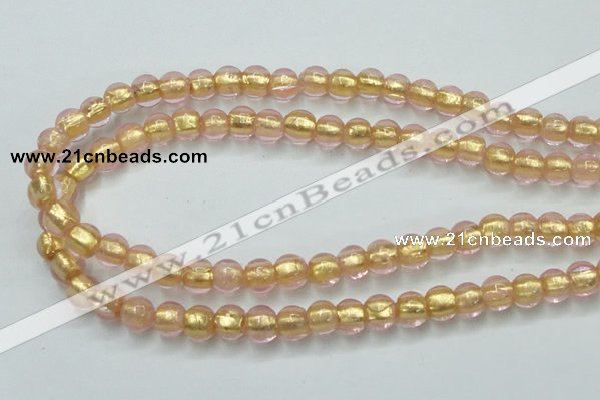 CLG834 15.5 inches 8mm round lampwork glass beads wholesale