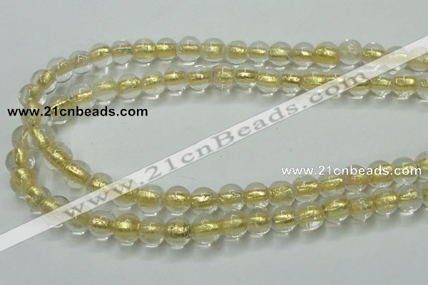 CLG836 15.5 inches 8mm round lampwork glass beads wholesale